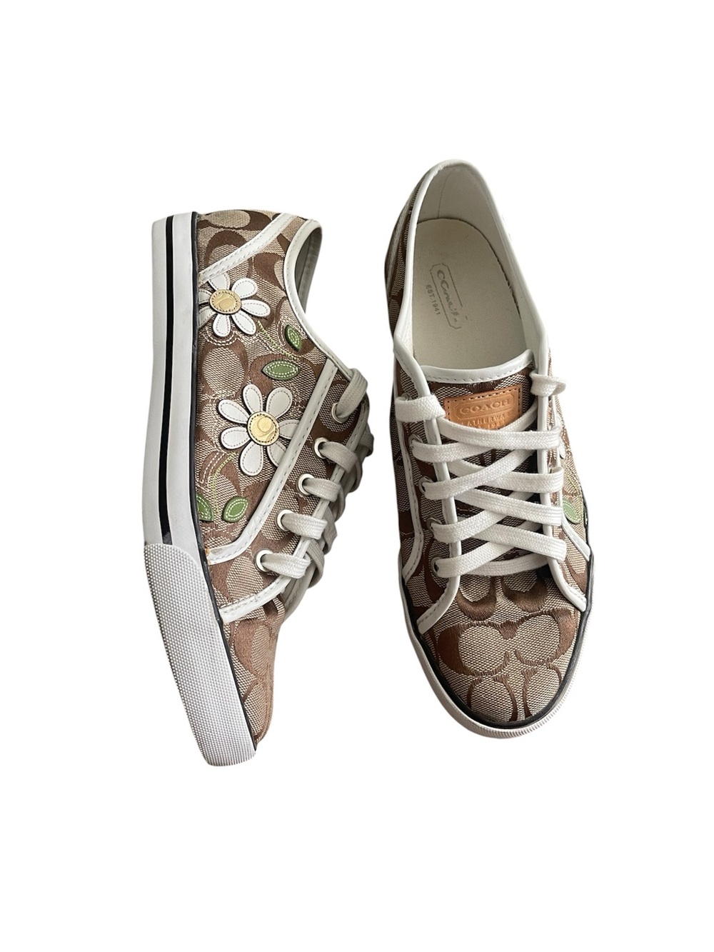 Coach Dee floral daisy sneakers - 9B